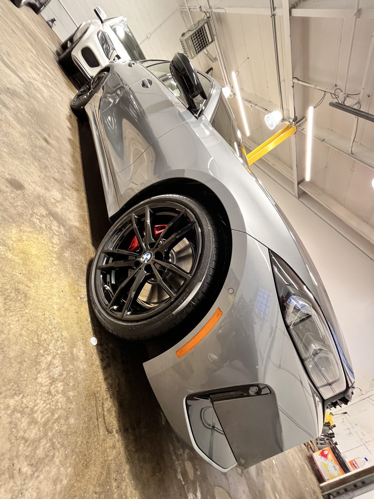 BMW in the shop for detail work